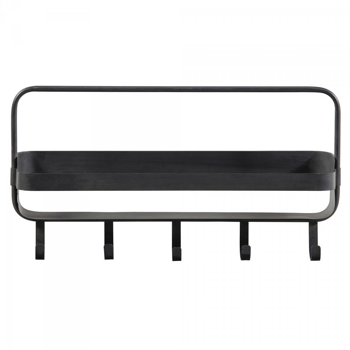 AKKE - Etagère horizontal en métal noir