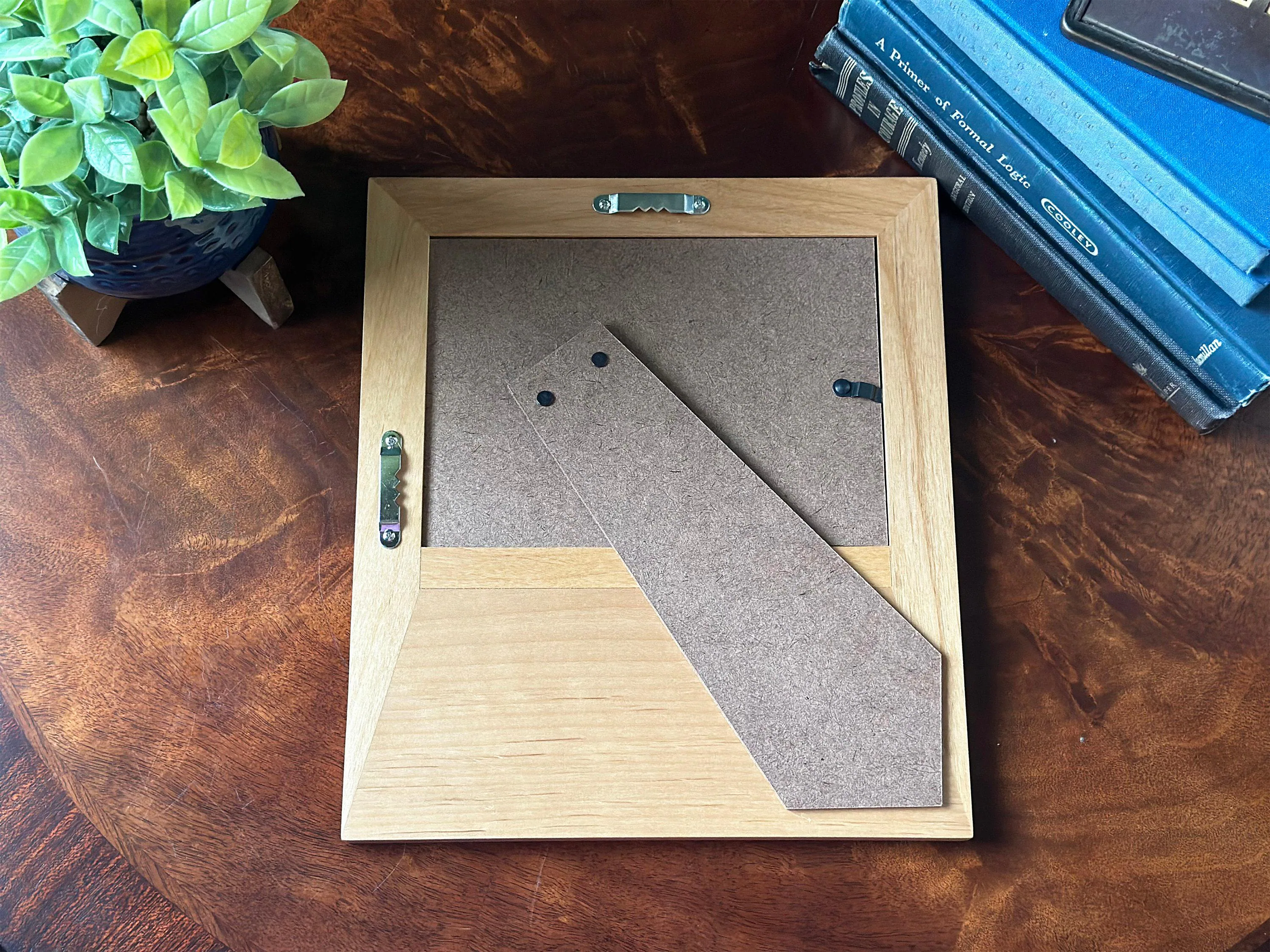 Personalized Pet Memorial Photo Frame, Engraved Red Alder Wood, 5x7