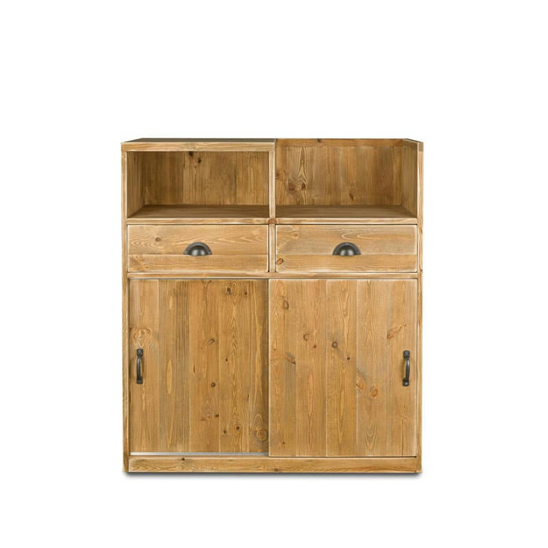- Comptoir de caisse 2 portes 2 tiroirs bois massif