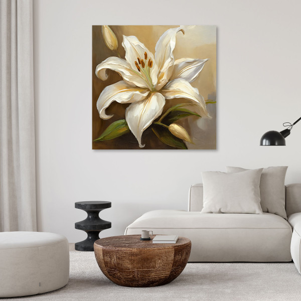 Feeby Obraz na płótnie, Lilie 3D 30x30
