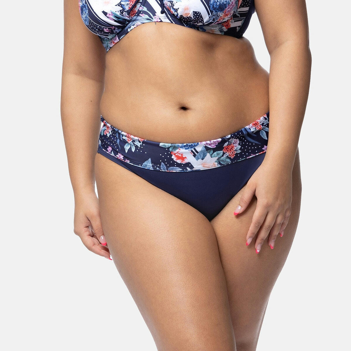 Culotte de bain haute à revers Monaco