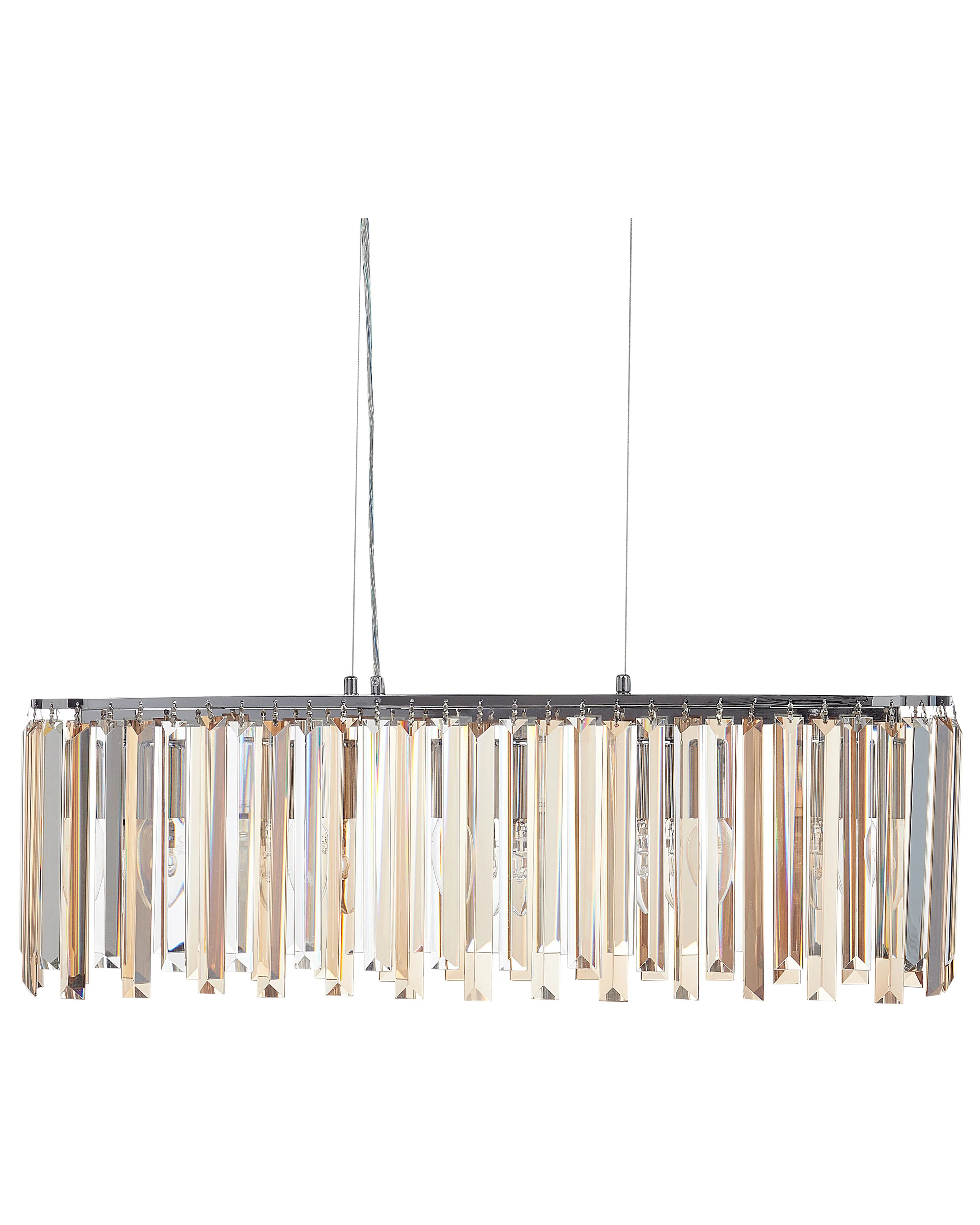 Chandelier MANDEO Glass Silver