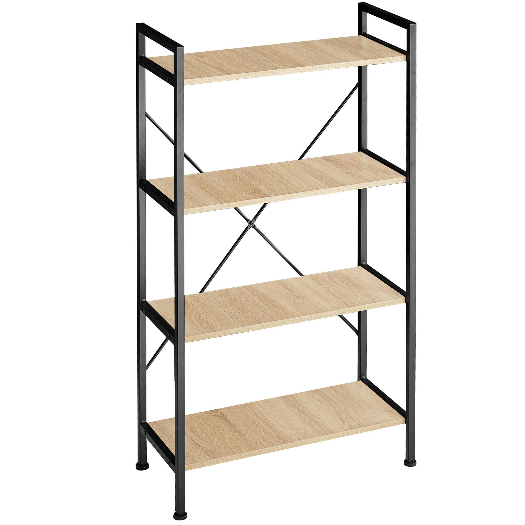 - Étagère Style industriel Bois clair industriel, Chêne Sonoma