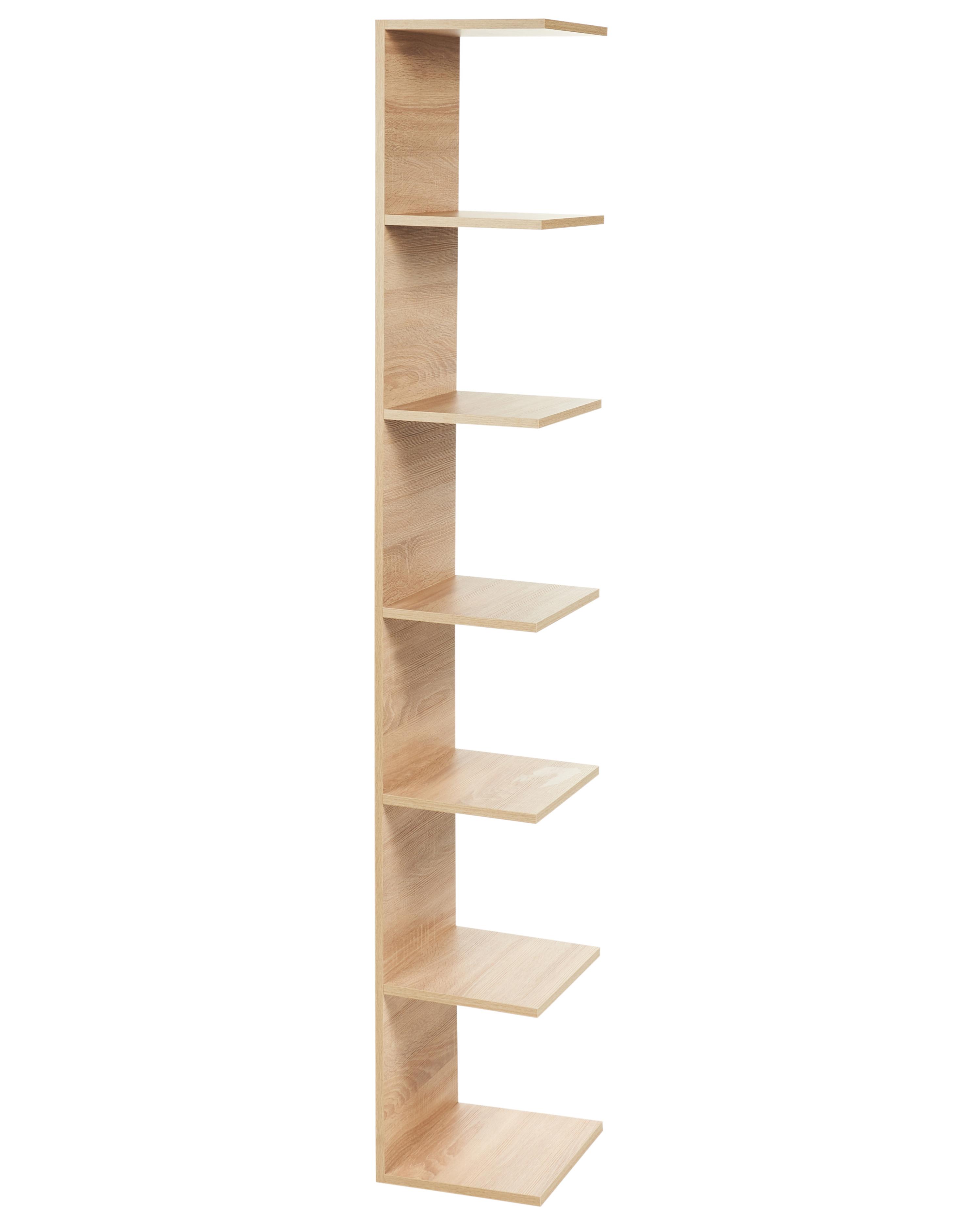 Wall Bookshelf ESTON 190 cm Light Brown