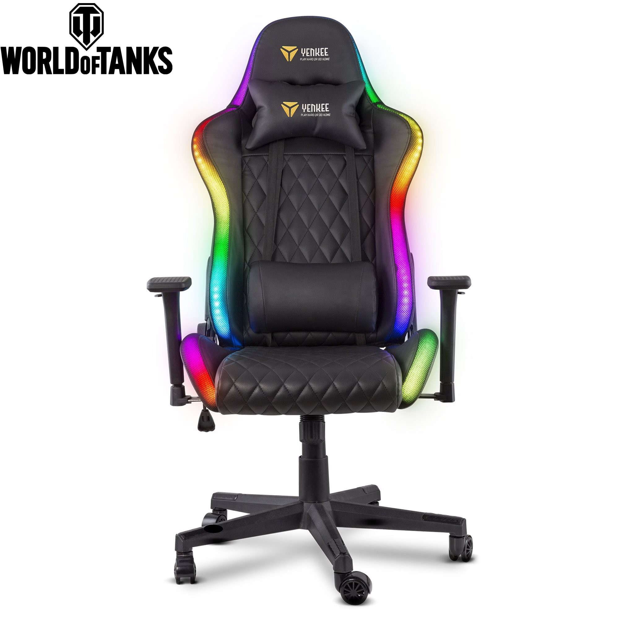 Fotel Gamingowy Yenkee Ygc 300Rgb Stardust   Podkładka Pod MyszGRATIS