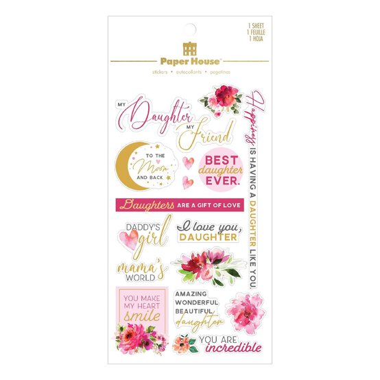 Paper House Daughter Stickers 16 Pieces