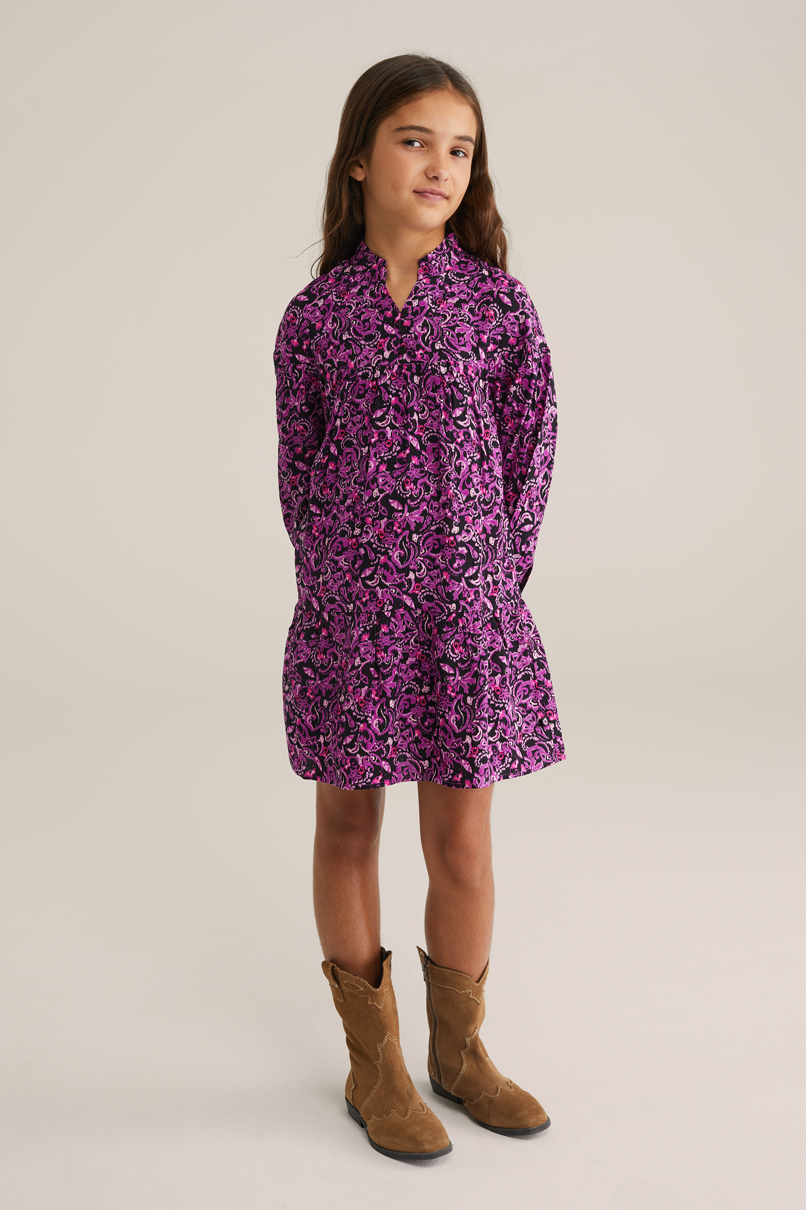 Meisjes jurk met print