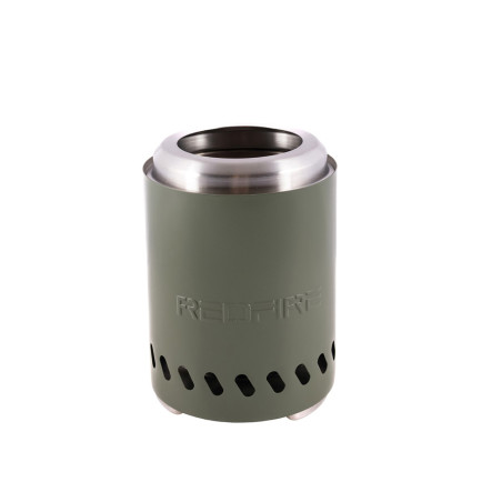 Brasero de table Volcano Medium en inox vert olive   housse - Redfire