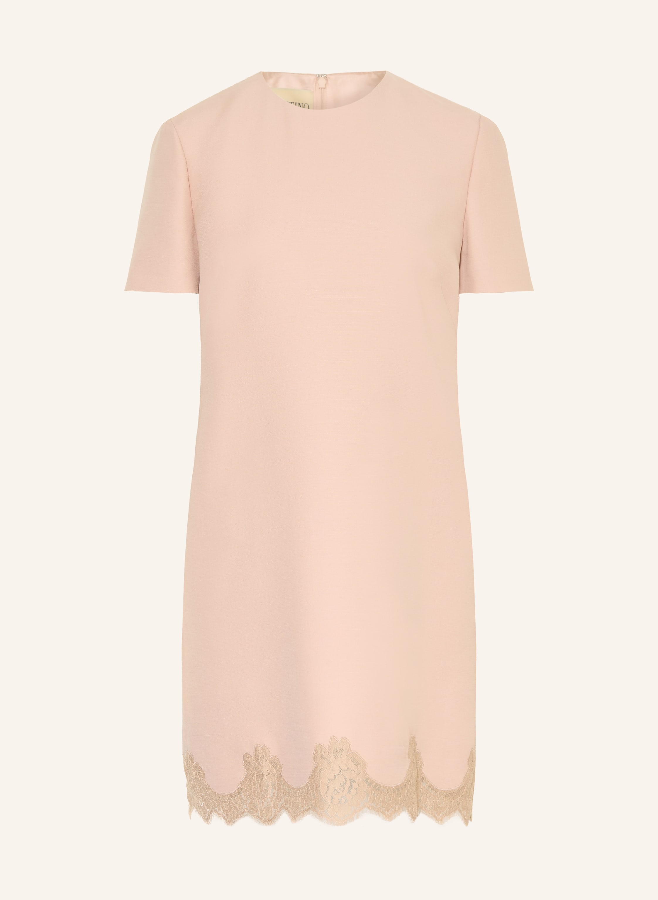 VALENTINO Kleid SOLID mit Seide und Spitze