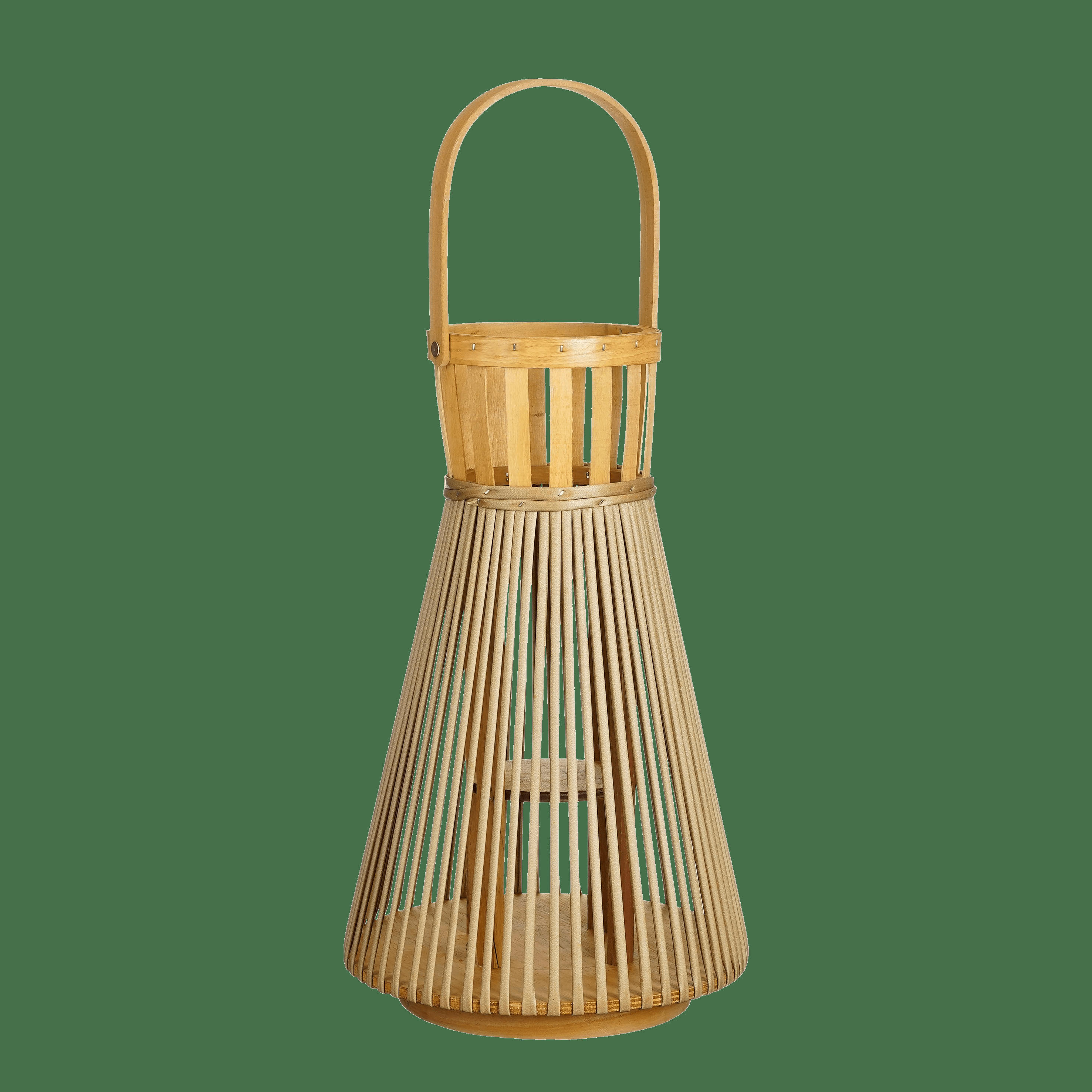 COSMO - Lanterne en polyester recyclé marron clair H45