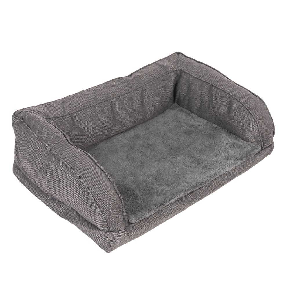 Orthopedic dog sofa grey