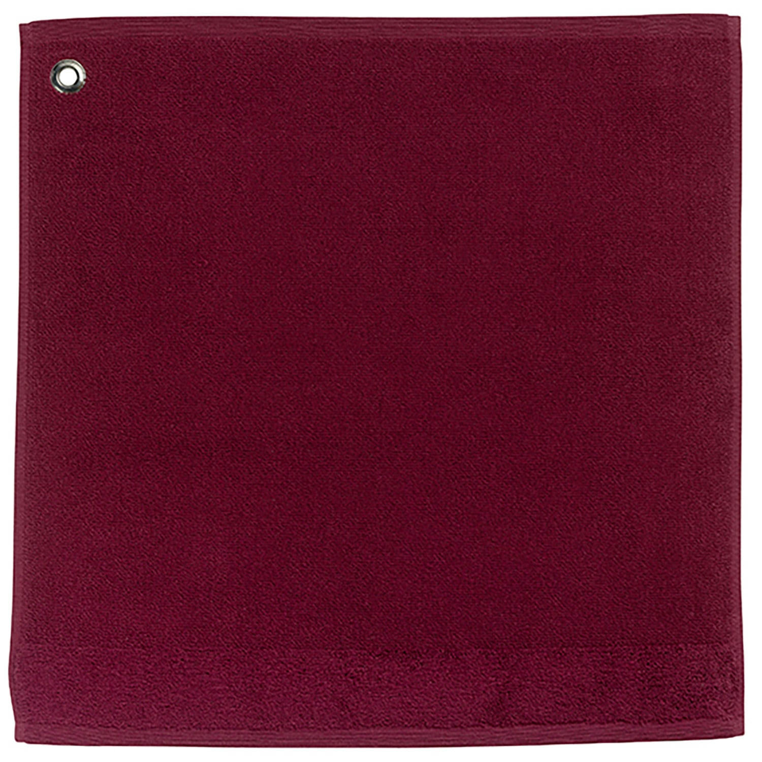 CURL - Essuie mains œillet  en coton lie de vin 50 x 50