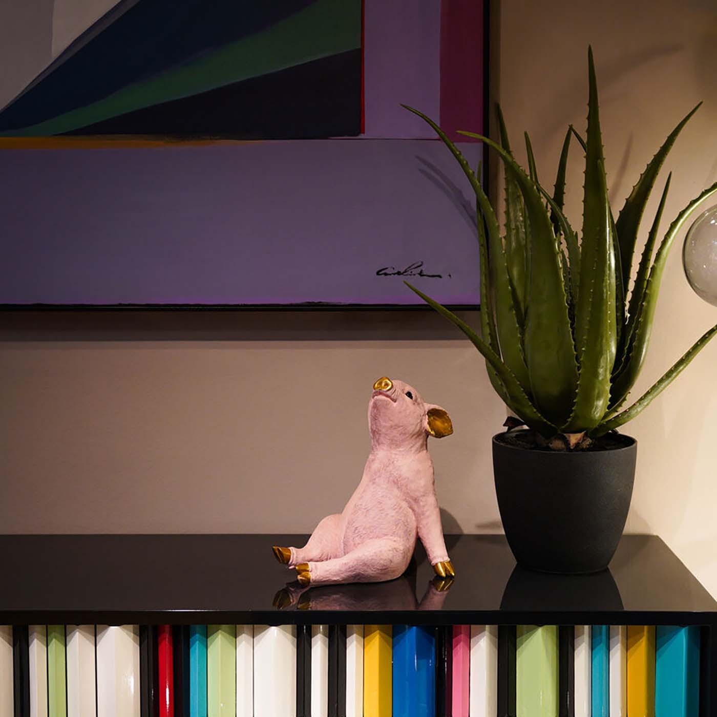 Spaarpot Chillax roze varken Kare Design