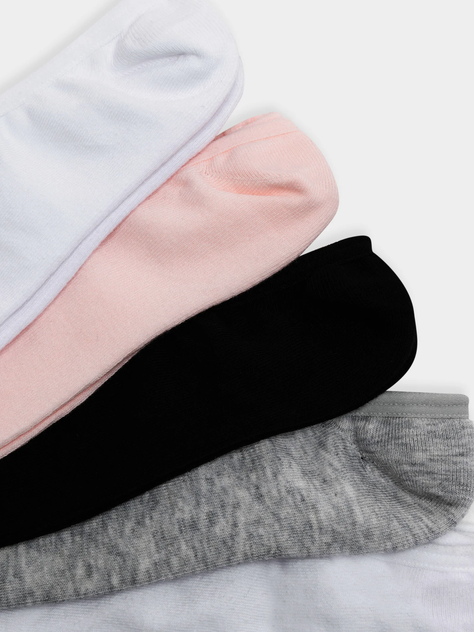 5 Pairs of No-Show Invisible Socks