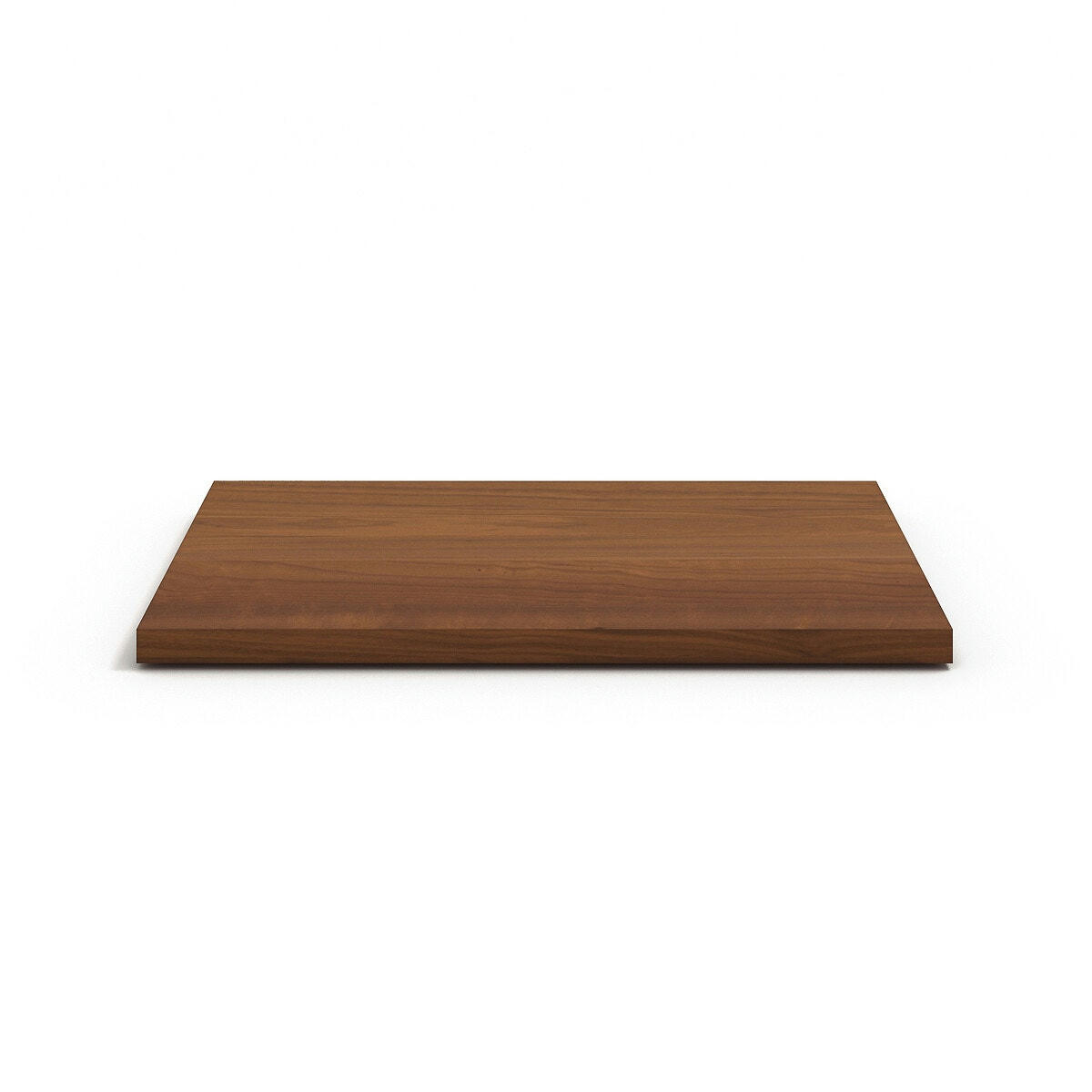 Lot de 2 étagères L60cm plaqué noyer, Johanez