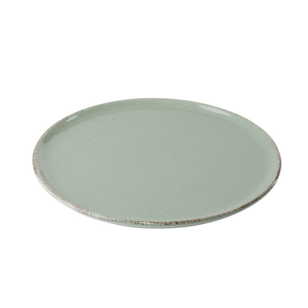 Assiette à dessert ronde Lisbonne grès vert Ø20,5cm