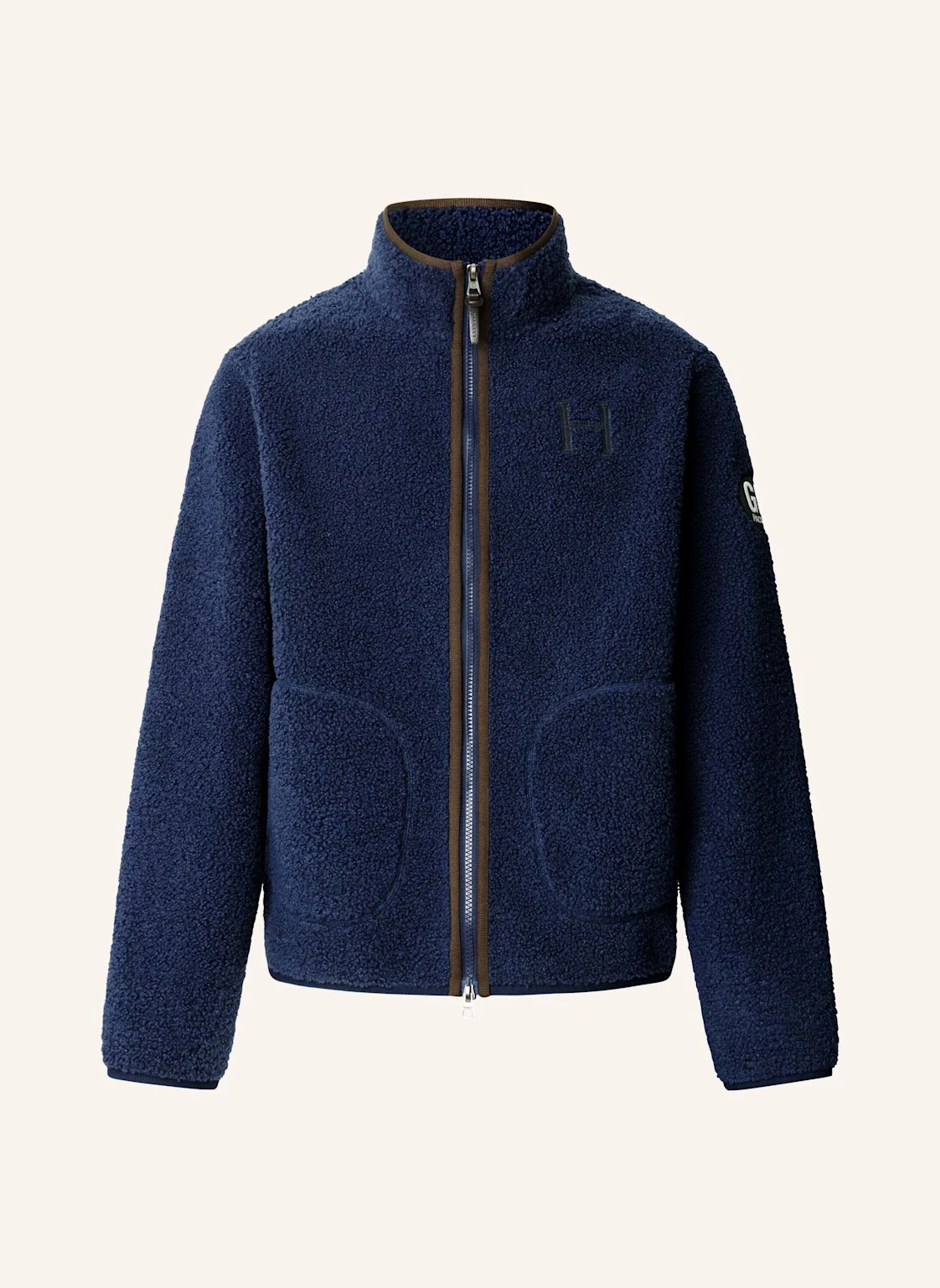 HACKETT LONDON Sweatshirt HERITAGE TEDDY FLC FZ