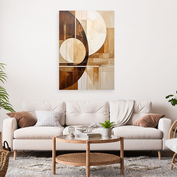 Obraz do salonu sypialni kuchni, Abstrakcyjne koła kształty 20x30
