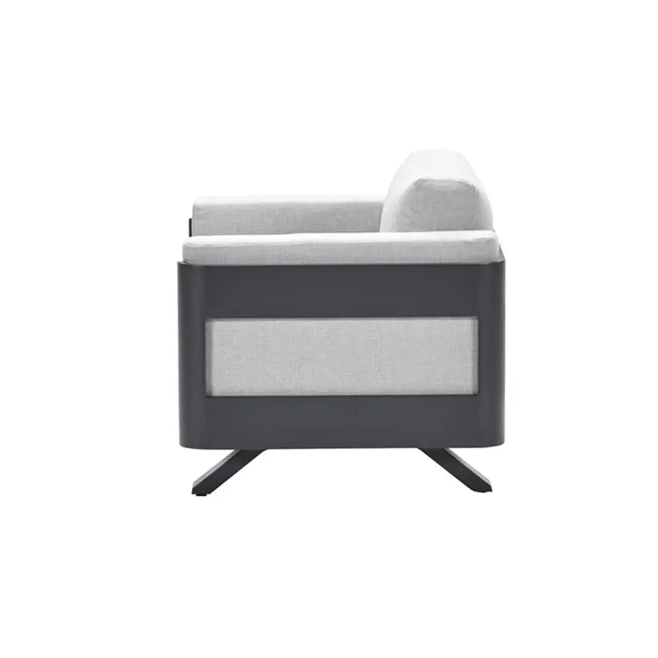 Realdo lounge fauteuil - carbon black - valley sand