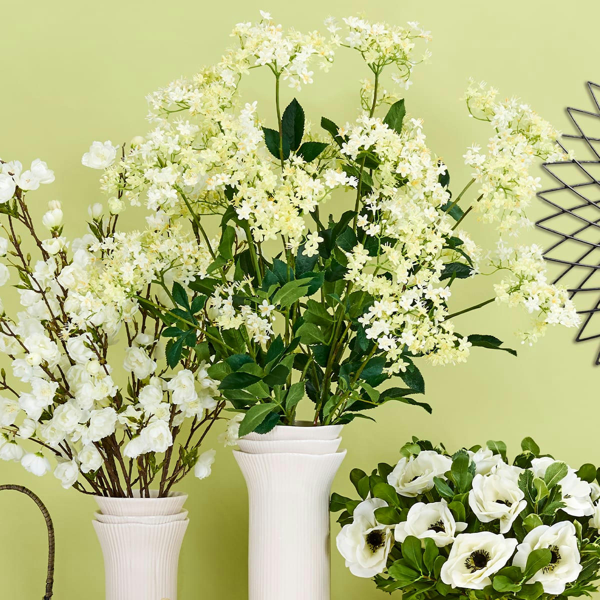 VELVET - Anémone artificielle Bianca H35cm