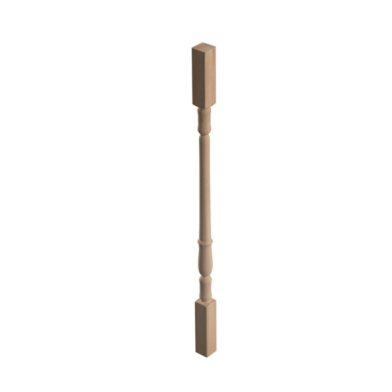 Balustre tourné en chêne 4,5 x 4,5 x 92 cm SOGEM