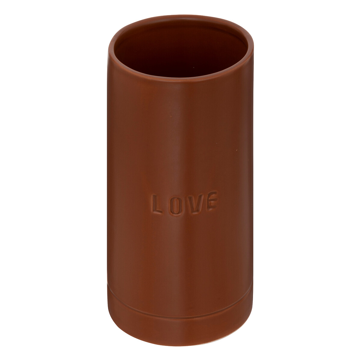 Vase "Avi" Ceramic, caramel brown, h.20 cm