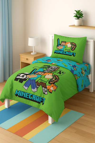 Pościel licencyjna Minecraft 140x200 BrandMac