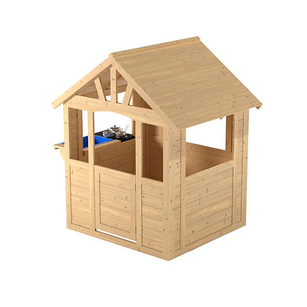 Maisonnette cabane enfant avec cuisine extérieureen bois