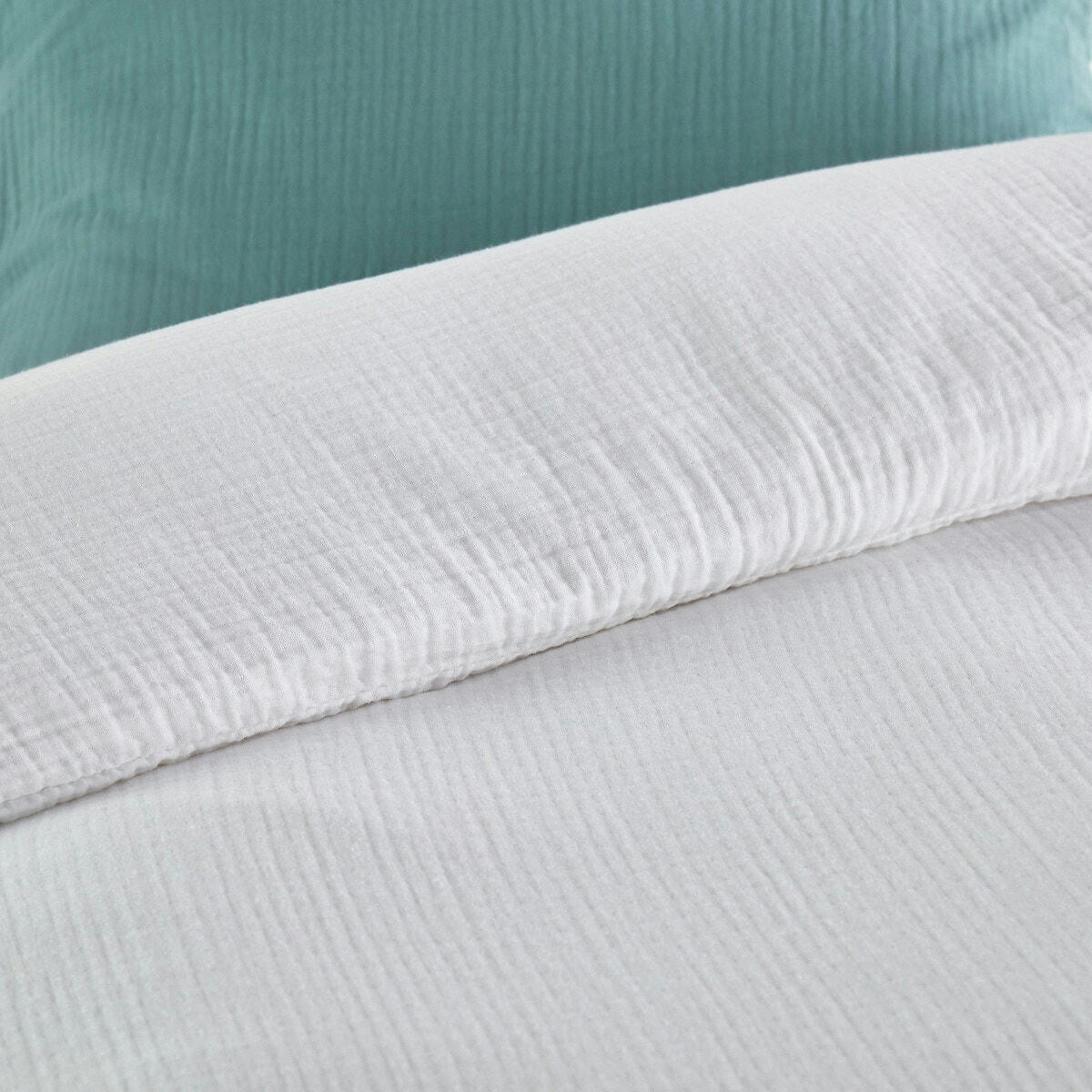 Housse de couette enfant unie gaze de coton, Kumla