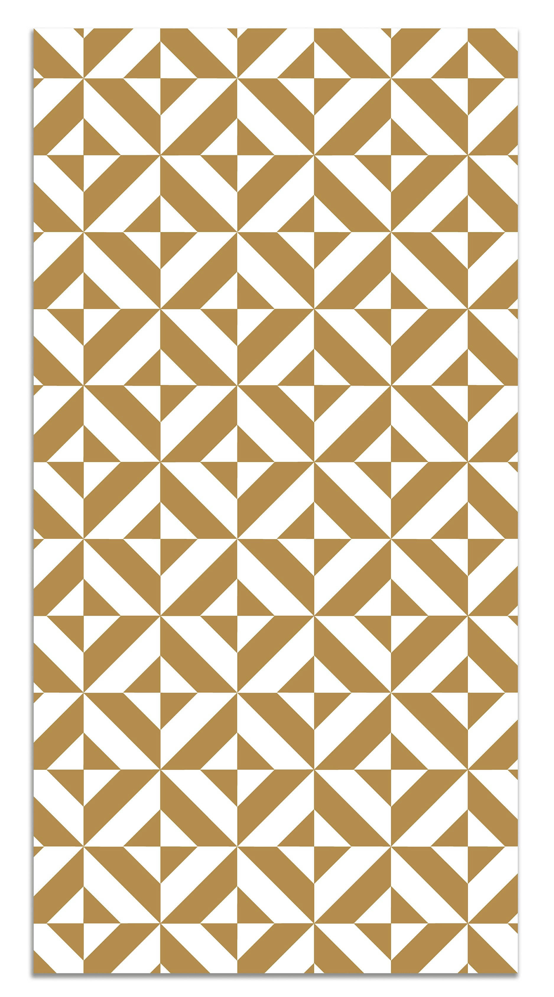 - Tapis vinyle forme géométrique moutarde 160x230cm