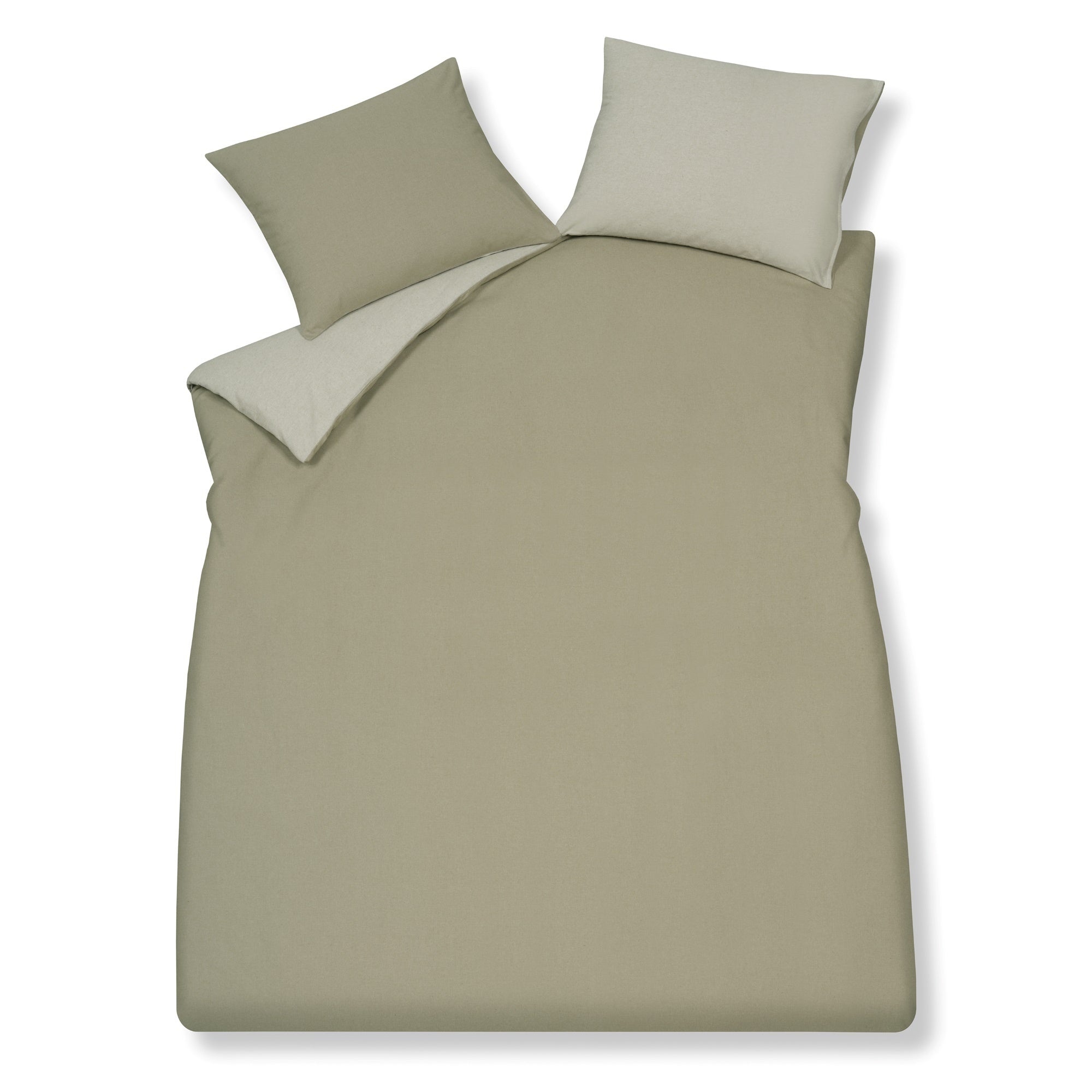 Home Livorno Dekbedovertrek Sage Green   140 x 200 220 cm   Groen