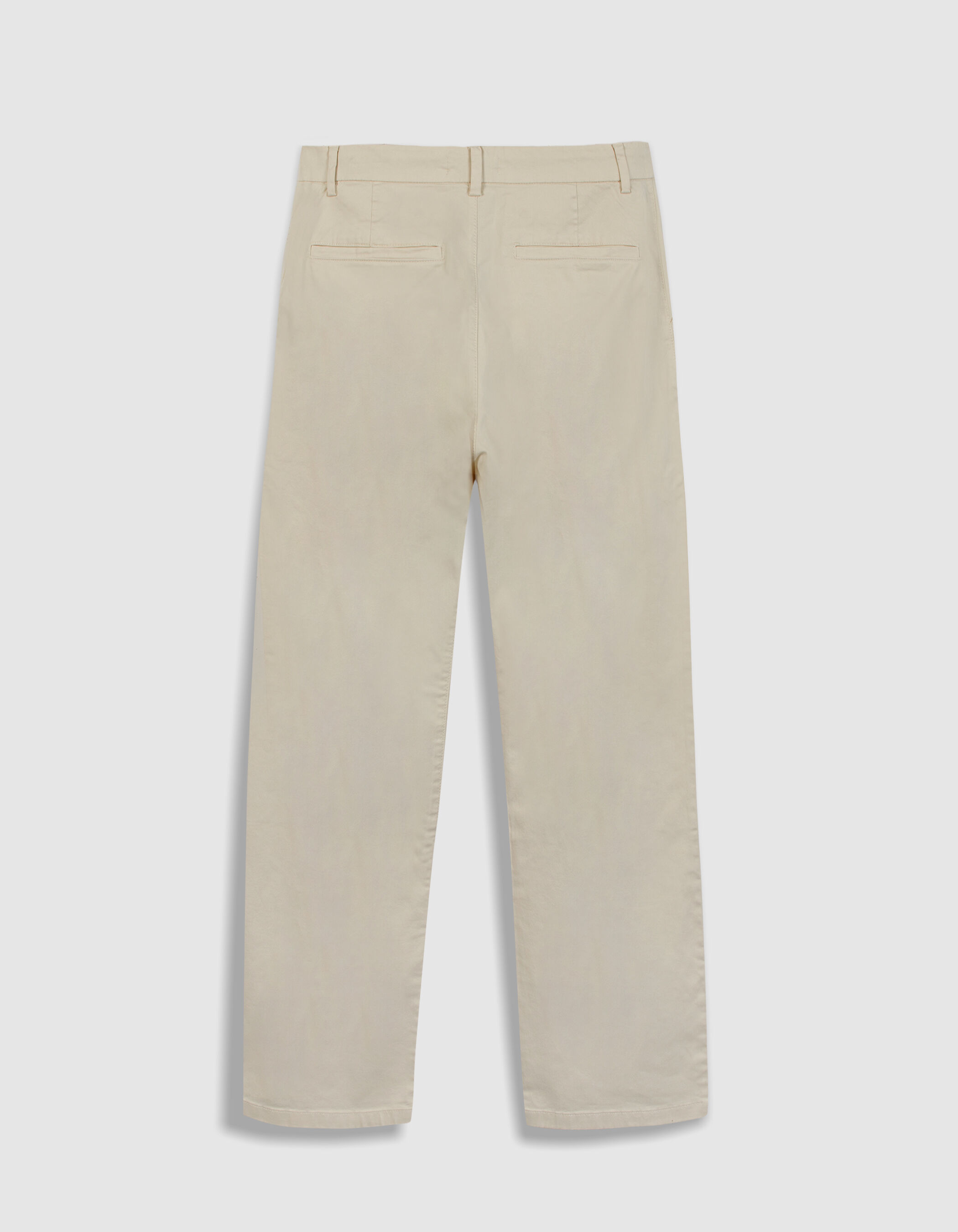 Pantalon chino droit beige Homme