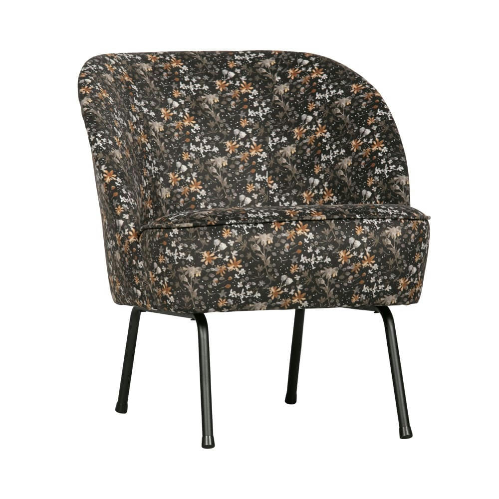 VOGUE - Fauteuil lounge en velours multicolore
