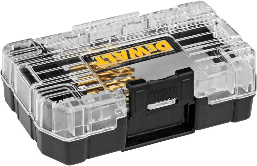 DEWALT DD5152 Impact Ready Titanium-Nitride Coated Drill Bit Set for Wood, Metal, 10-pc