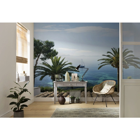 Vliestapete »Paradise View«, Breite 450 cm, seidenmatt