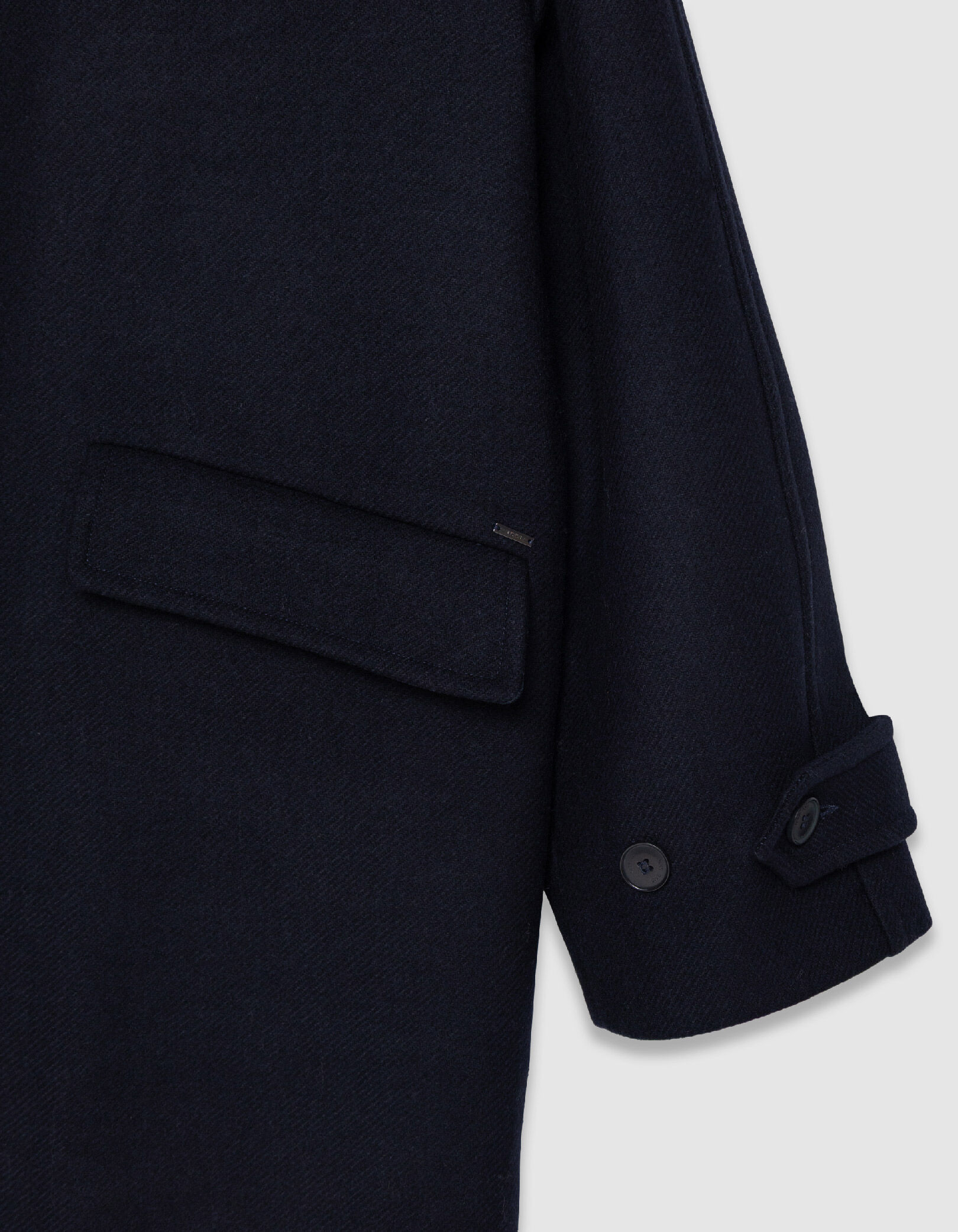 Manteau long bleu marine Homme