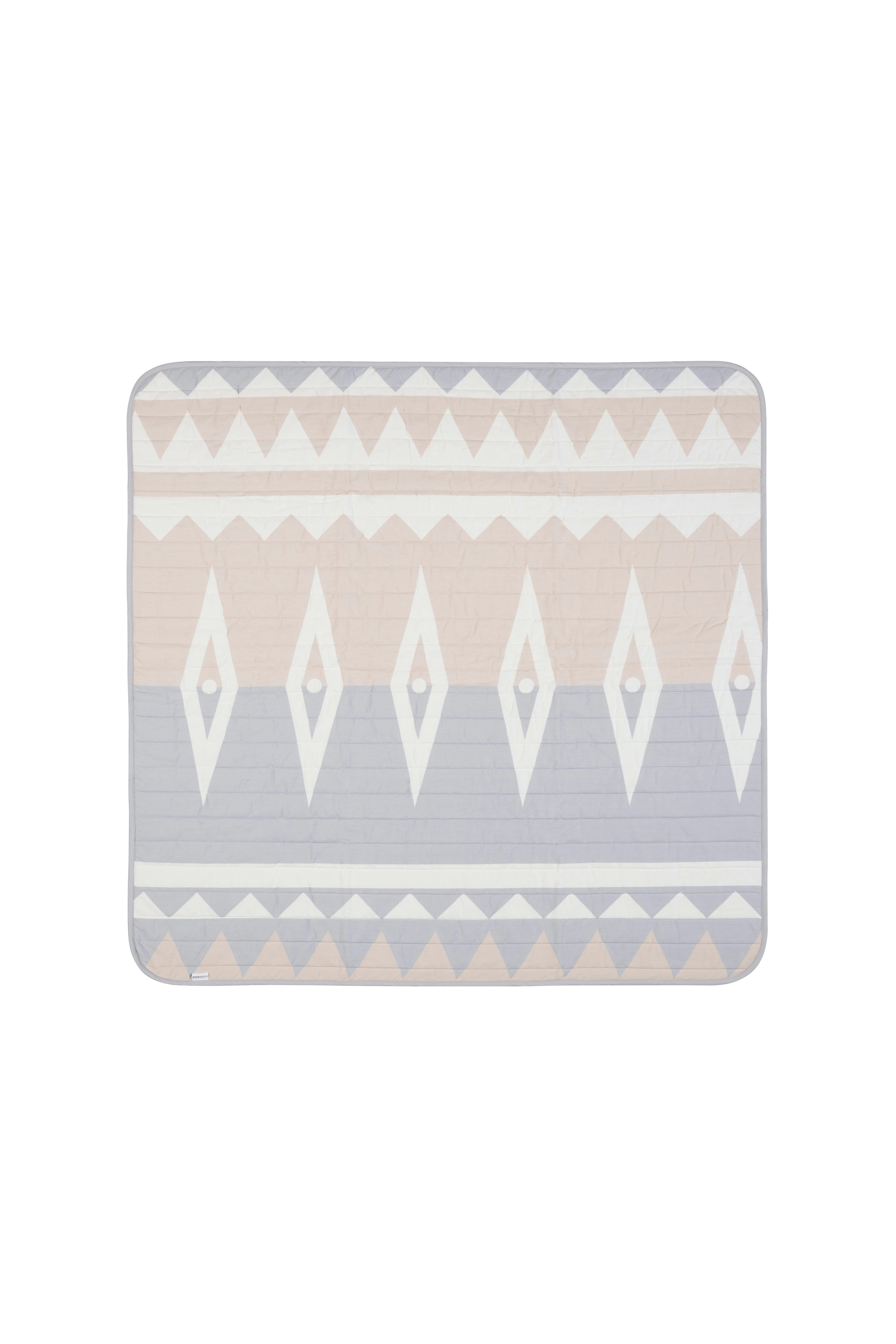 PRETTY PRACTICAL MAT - Tapis coton 100% biologique réversibles Blush 120x120cm