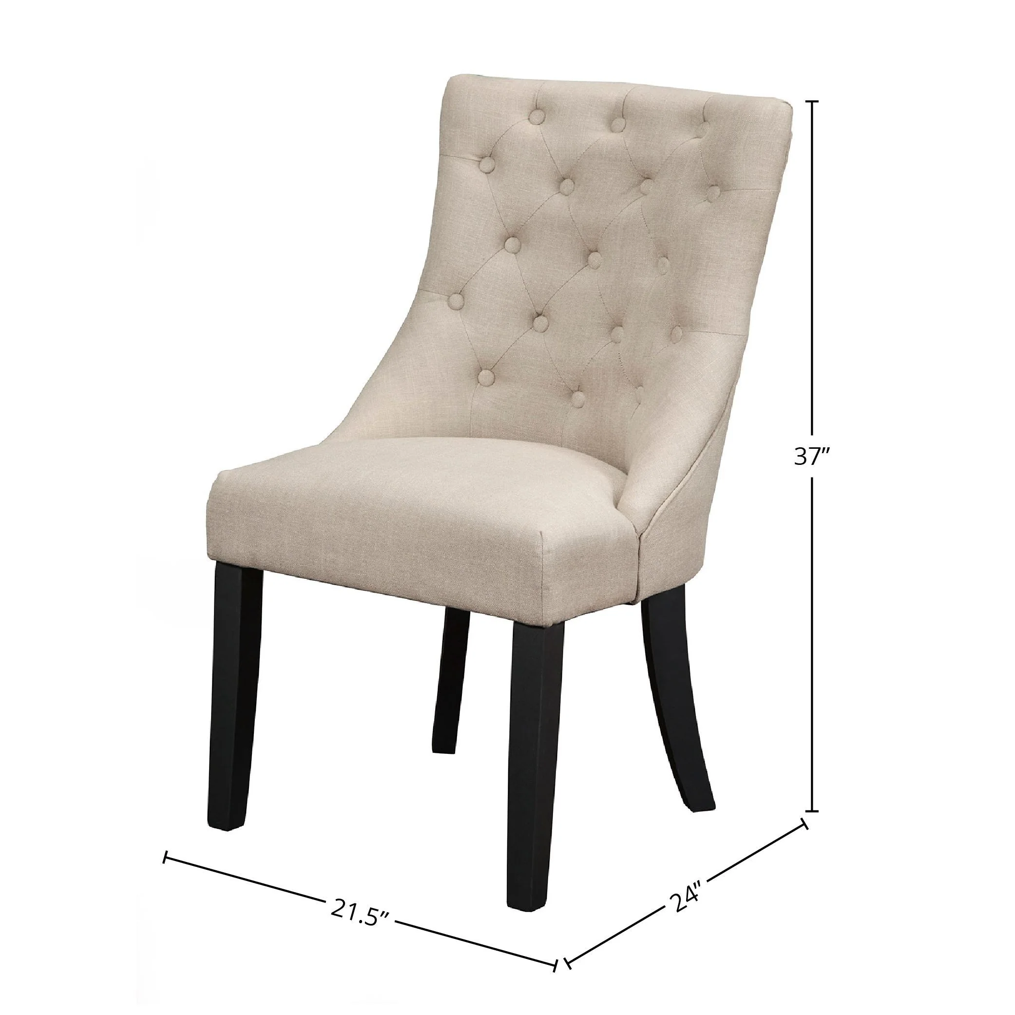 Alpine Prairie Set of Two Upholstered Dining Chairs