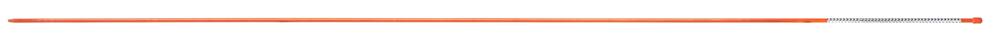 NuVue Fiberglass Reflective Driveway Marker Pole, Weather-Resistant, Orange, 72-in