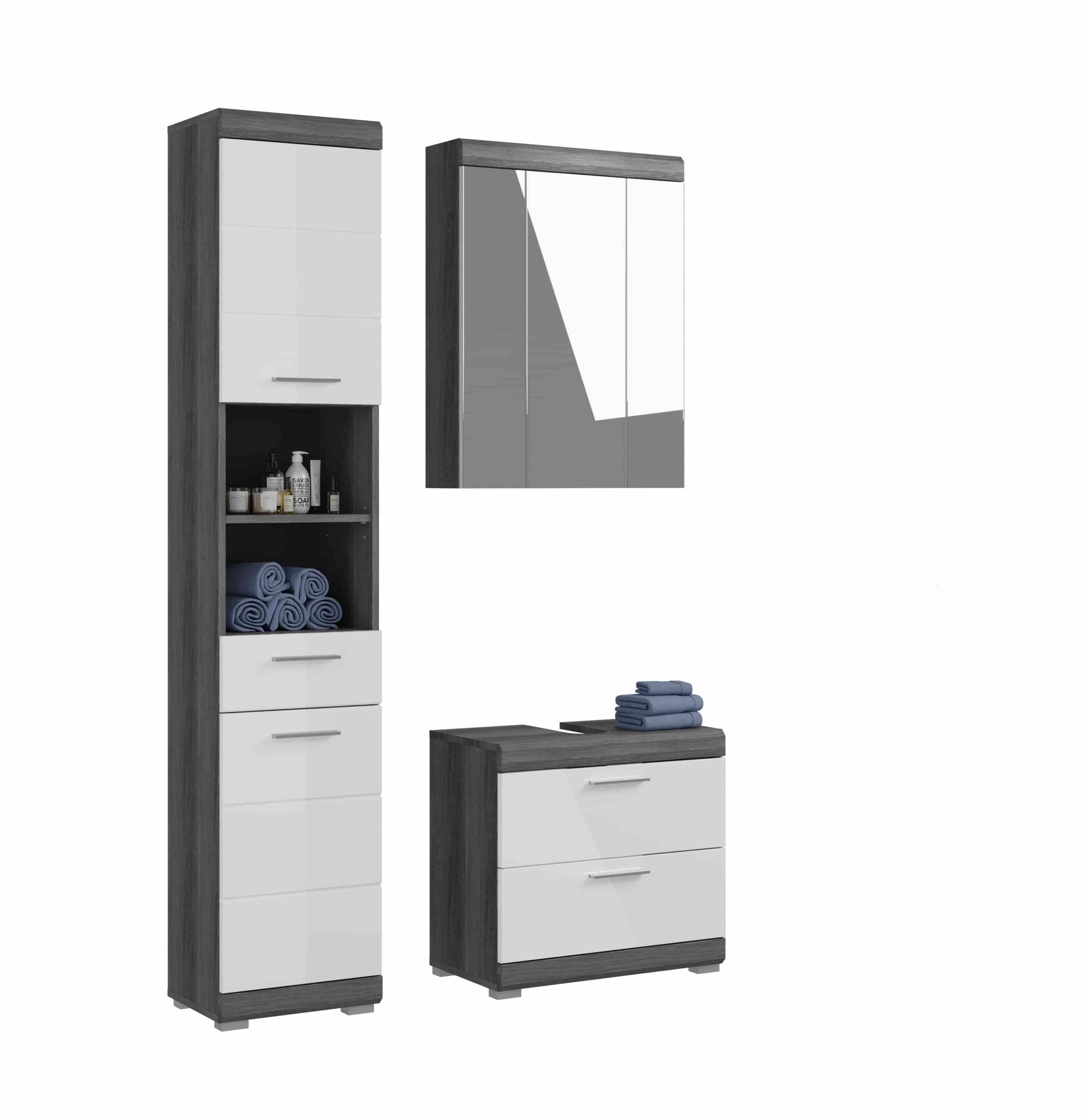 Furnilux Scout badkamercombinatie 3-delig - 112x191x34cm