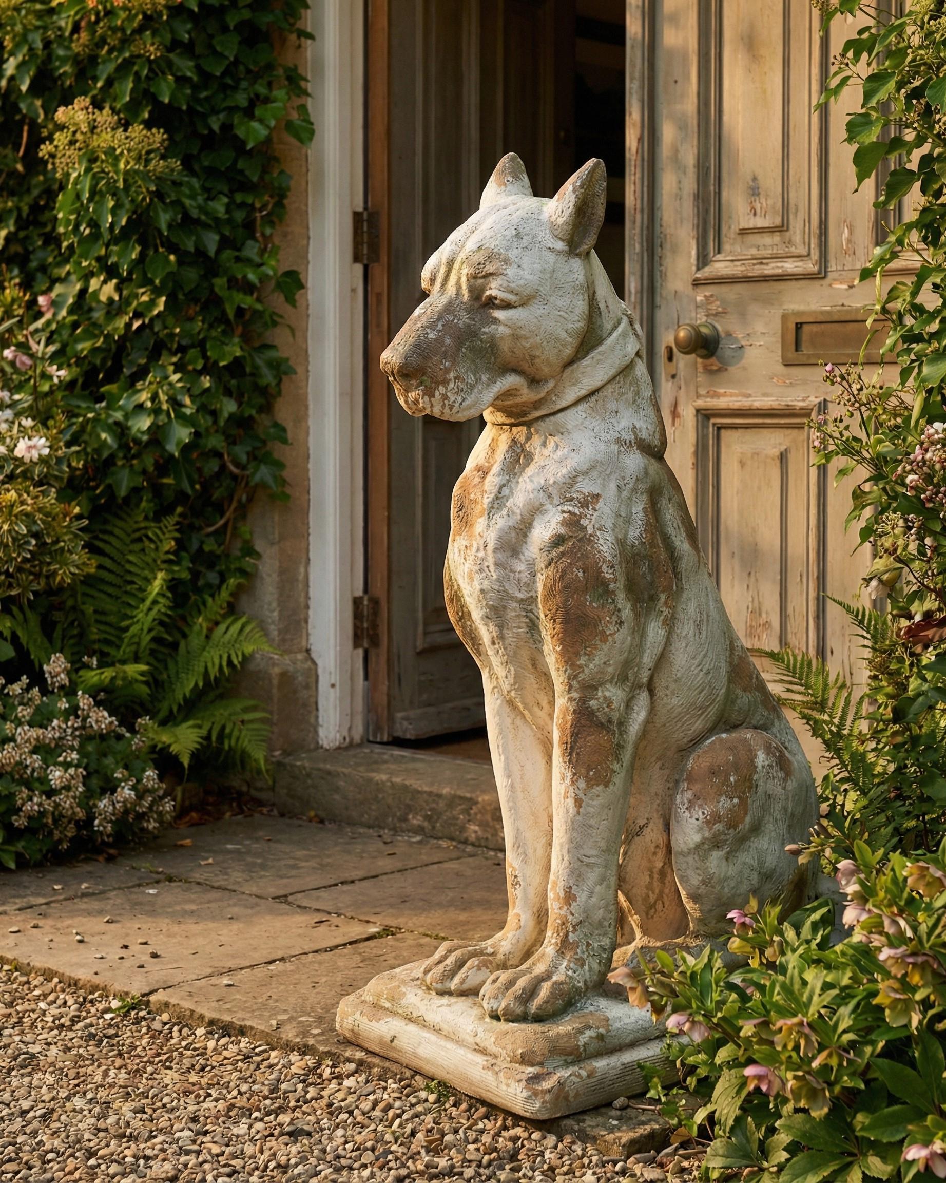 Garden Statue CAPALBIO Dog Beige