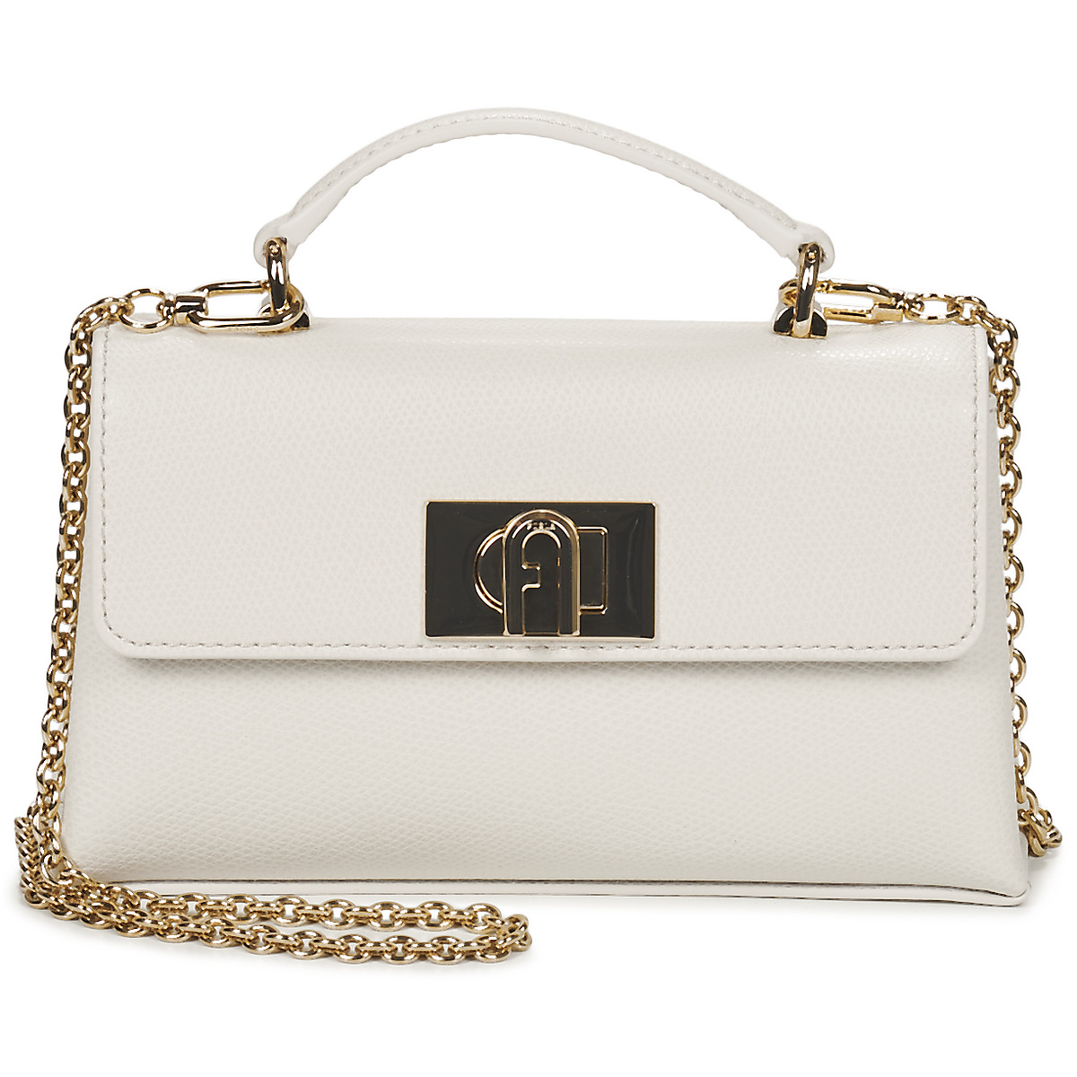 Furla - FURLA 1927 MINI CROSSBODY TOP HANDLE - White / Broken