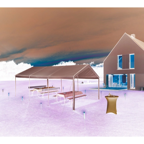 Partyzelt »Profi«, Walmdach, rechteckig, BxHxT: 600 x 290 x 400 cm
