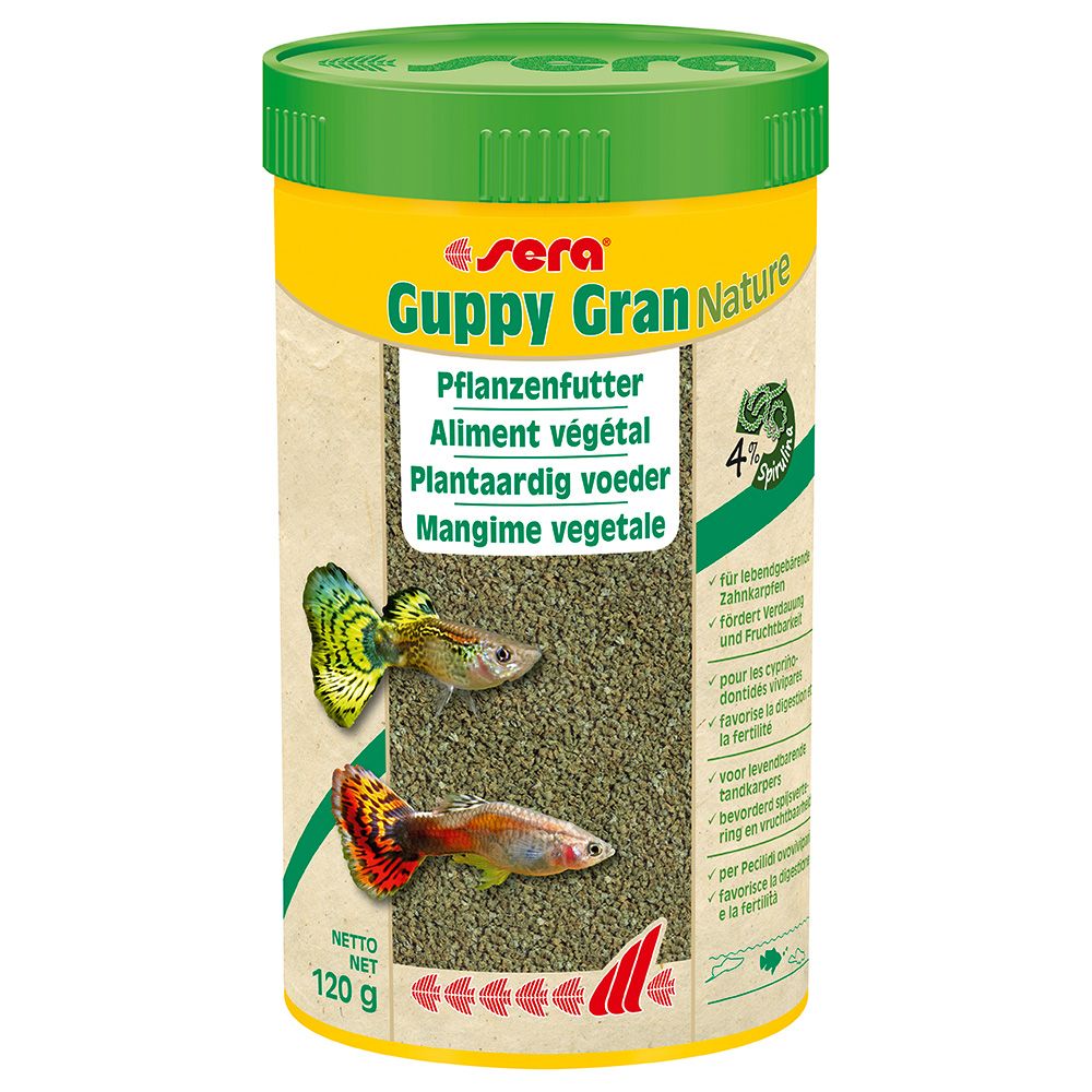 sera Guppy Gran Nature Plant Food