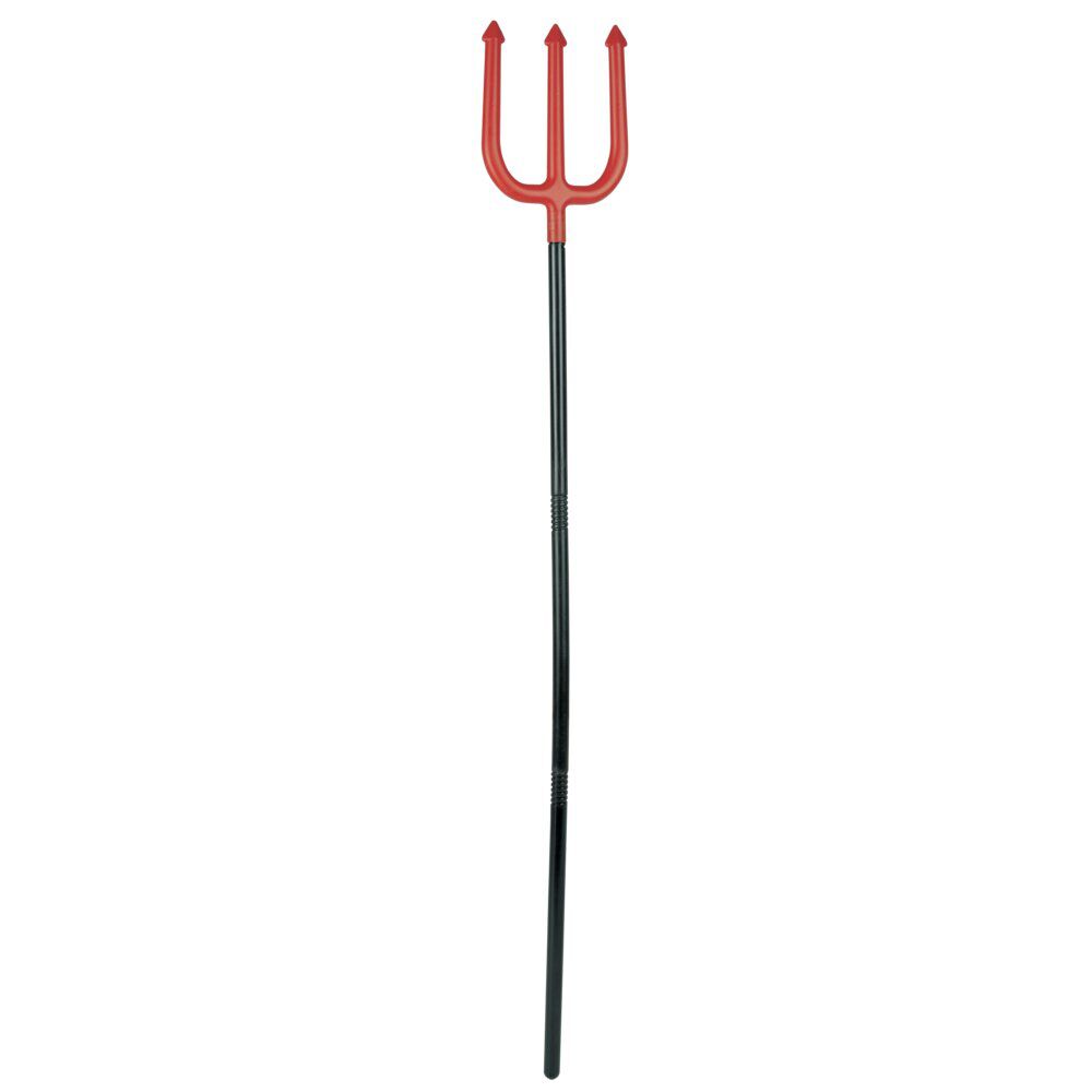 Trident à assembler Halloween noir et rouge