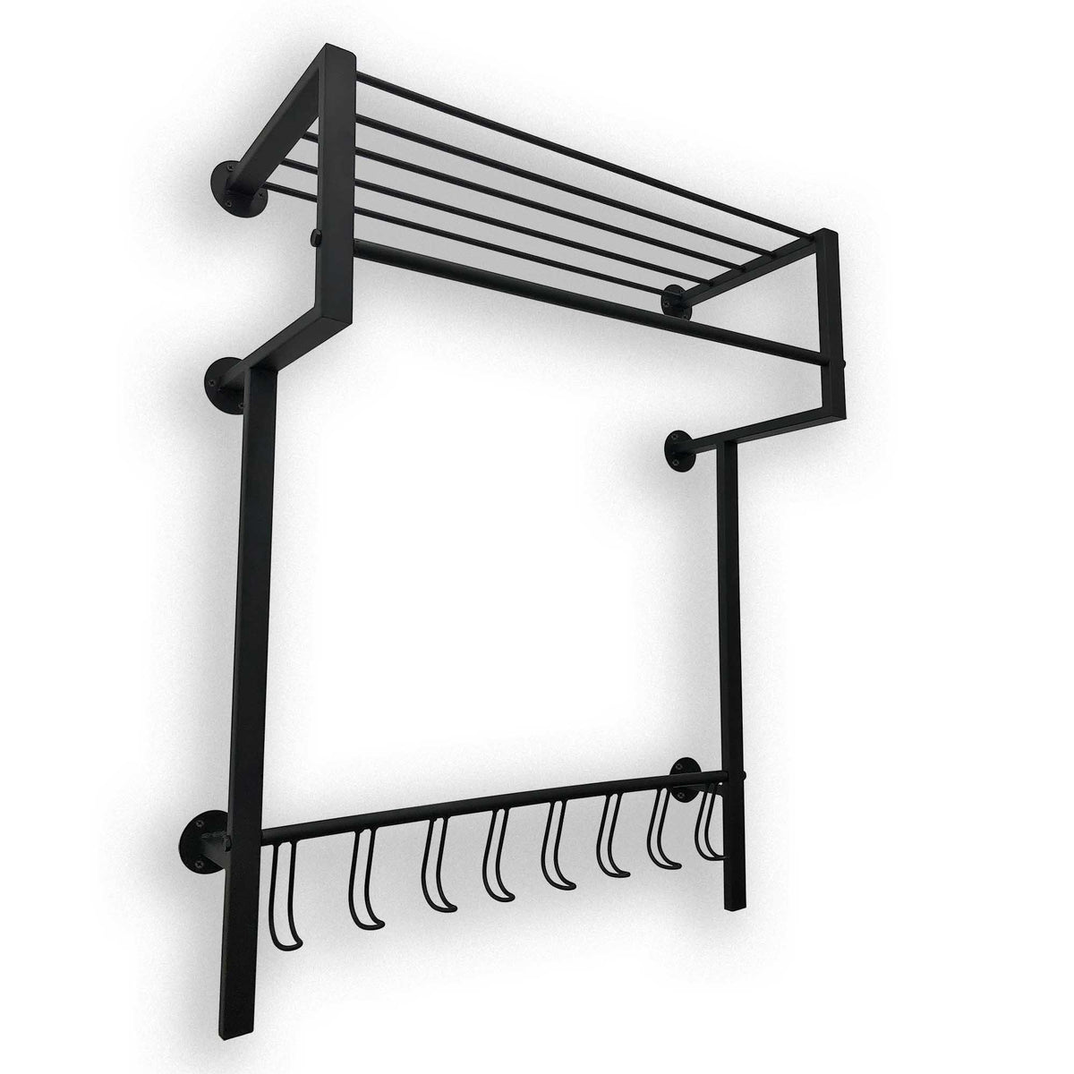 Ylumen kapstok Big black - 28.5 x 93 cm - zwart