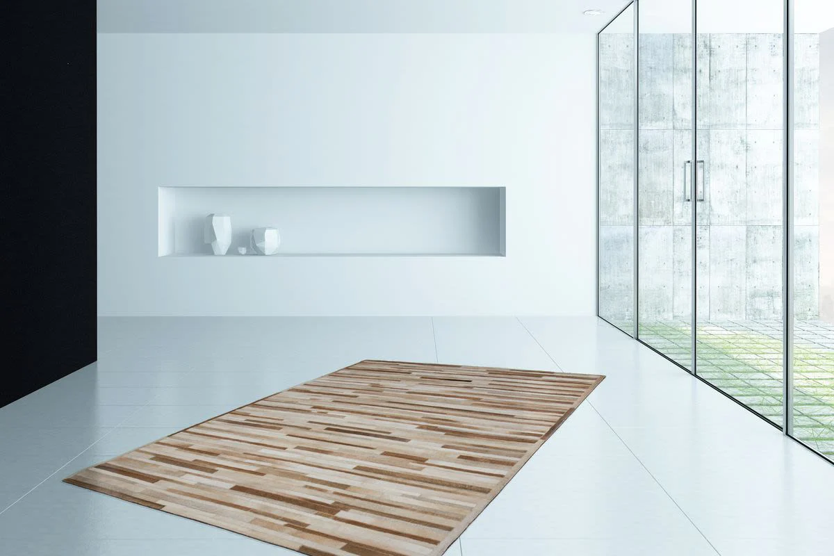 Vloerkleed Lavish handgemaakt leer