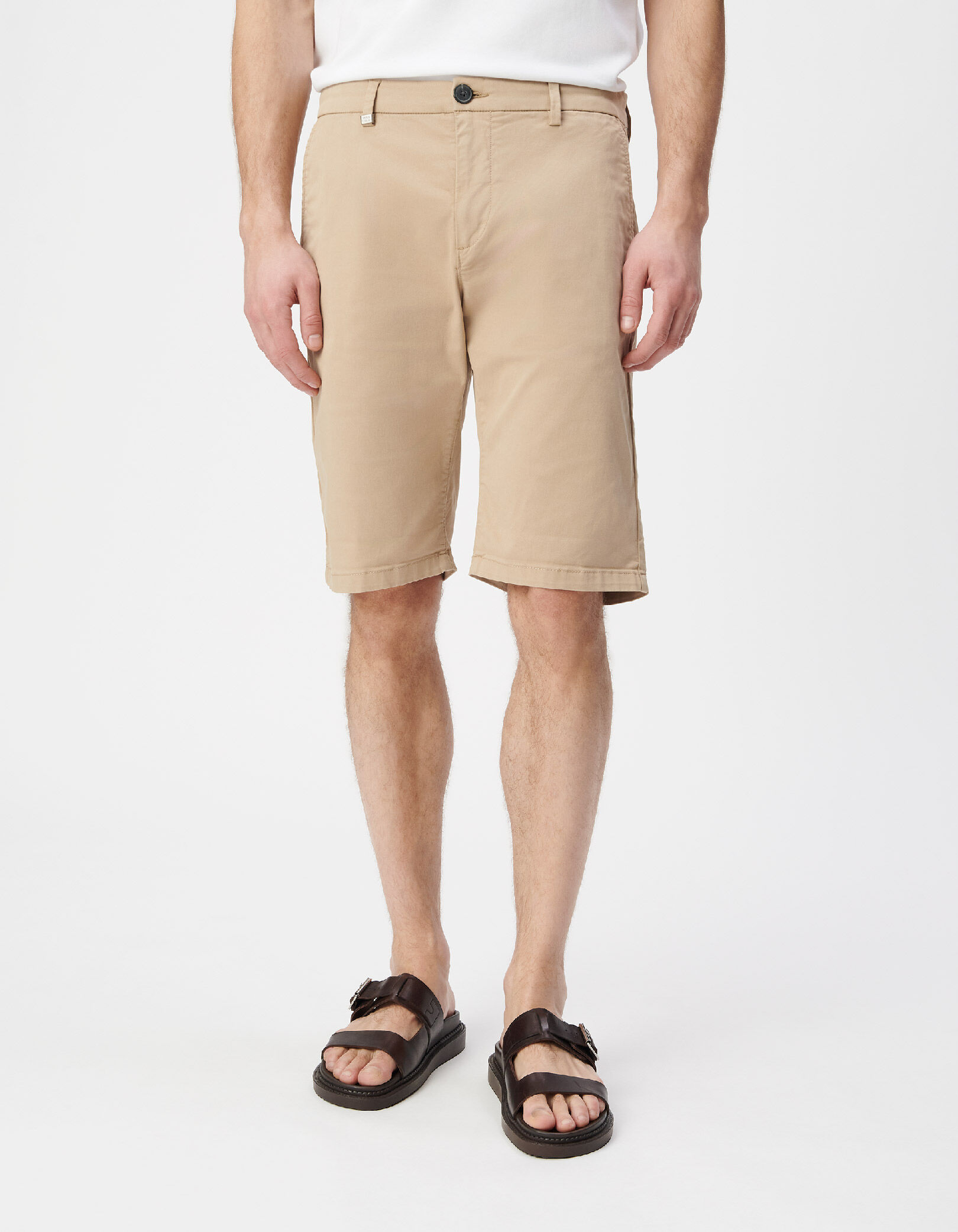 Bermuda CHINO TAPERED sable Homme