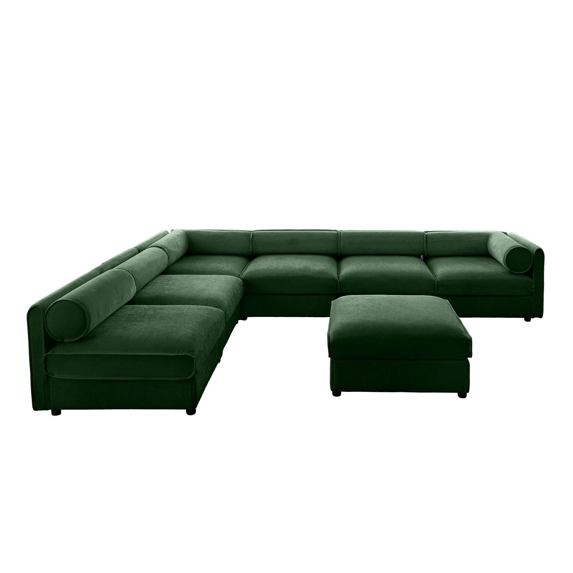 Oversized L Shaped Sectional Sofa Modular Chenille Couch with Storage