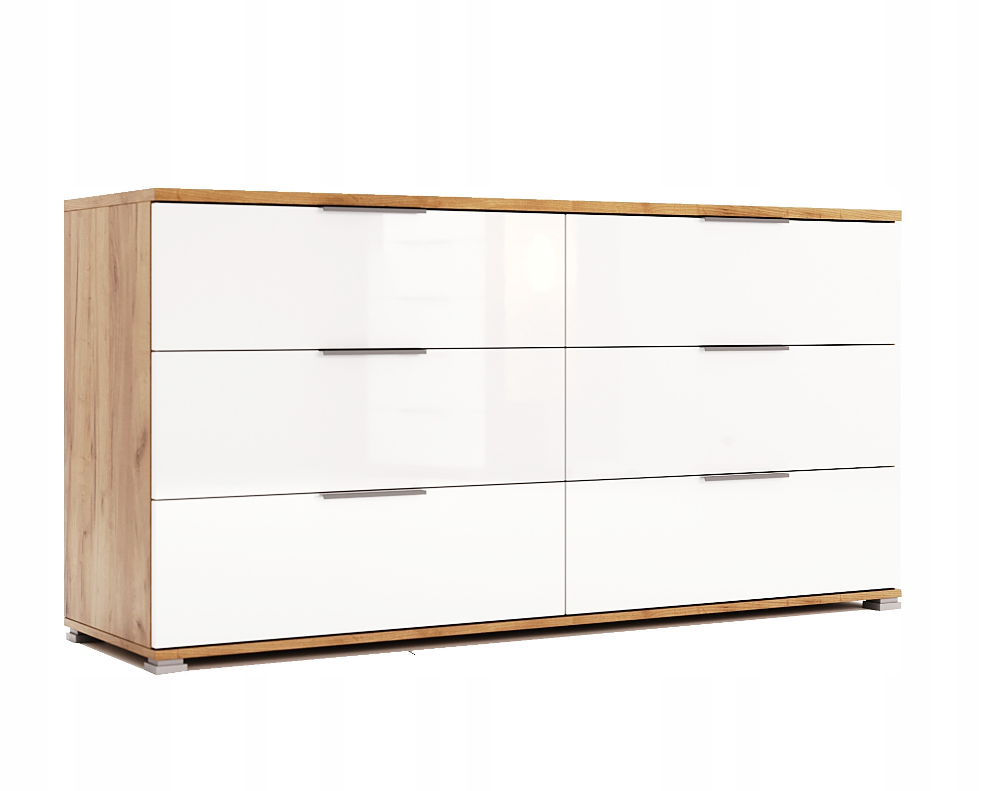 Duża Komoda do Sypialni Salonu 160cm x 80cm Połysk